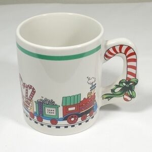 ALCO Fancy Handle Vintage Holiday Coffee Mug Hot Chocolate Mug Fancy Handle